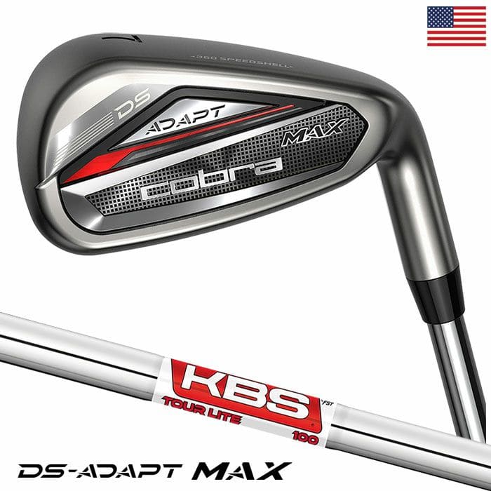 コブラ ゴルフ 2025 DS-ADAPT MAX Irons アイアン 5本セット(6-9,PW) メンズ 右用 KBS Tour Lite スチールシャフト装着 USA直輸入品 ゴルフクラブ golf