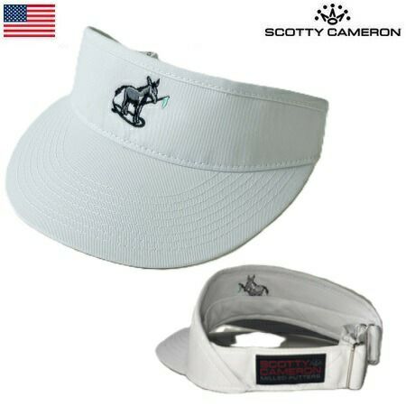 スコッティキャメロン サンバイザー メンズ Surf Donkey Visor ホワイト/グリーン 028897 Scotty Cameron USA直輸入品