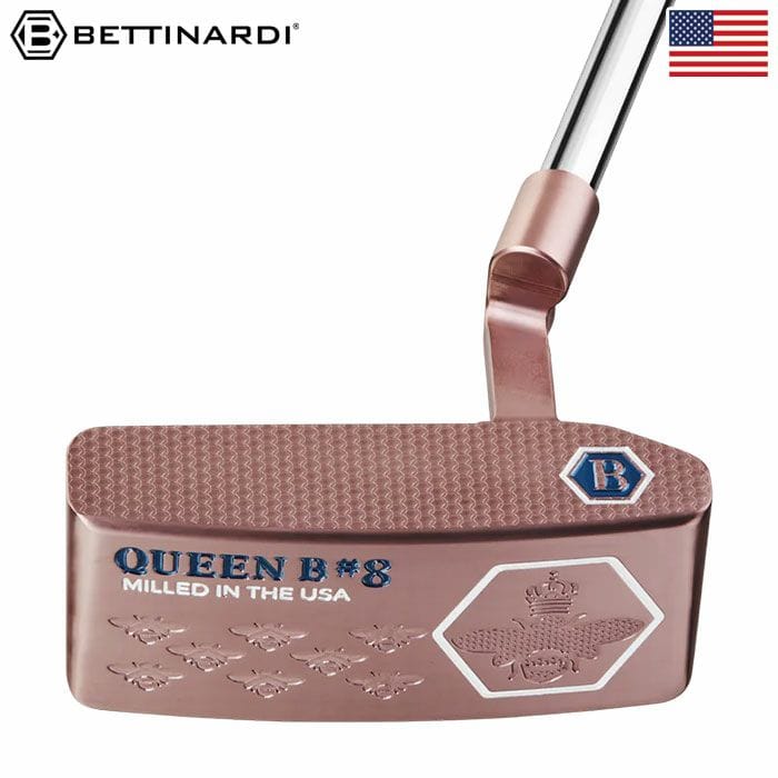 ベティナルディ ゴルフ Queen B 8 Plumber's Neck Putter パター メンズ 右用 33インチ 34インチ Standard グリップ USA直輸入品 BETTINARDI GOLF 2025年モデル ゴルフクラブ golf