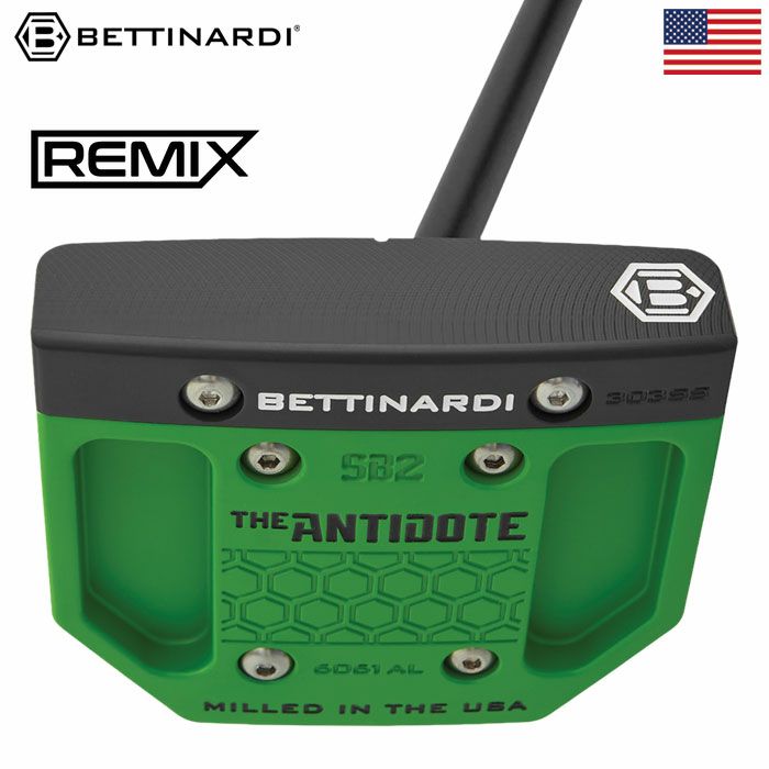 ベティナルディ ANTIDOTE SB2 SOUR APPLE GREEN REMIX PUTTER パター メンズ 右用 34インチ USA直輸入品 BETTINARDI GOLF 2025年モデル ゴルフクラブ