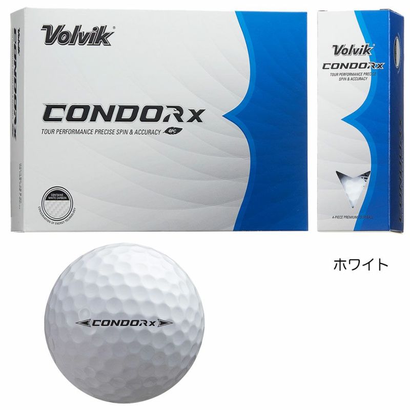 ボルビック Volvik 2024 New Condor / Condor X ゴルフボール 1ダース(12球入) 2024年モデル USA直輸入品 ゴルフ golf