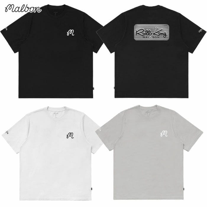 マルボンゴルフ ウェア Tシャツ M-9231 ROLL KING T-SHIRT メンズ ゴルフウェア malbon golf 2025秋冬モデル USモデル 並行輸入品