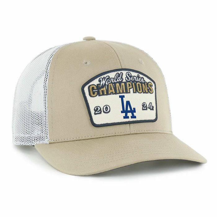 MLB ドジャース ワールドシリーズ 2024 優勝記念 キャップ LOS ANGELES DODGERS 2024 WORLD SERIES CHAMPIONS BELT '47 TRUCKER 帽子 USA直輸入 並行輸入品