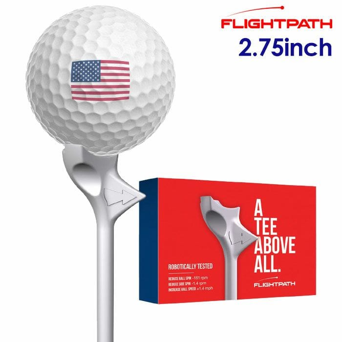 フライトパス FlightPath Golf Tees ティー 2.75インチ ホワイト ゴルフ ラウンド用品 USA直輸入品 並行輸入