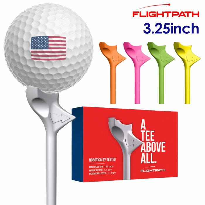 フライトパス FlightPath Golf Tees ティー 3.25インチ ゴルフ ラウンド用品 USA直輸入品 並行輸入