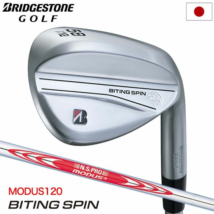 BS ブリヂストンゴルフ BITING SPIN ウエッジ メンズ 右用 N.S.PRO MODUS3 TOUR120 スチールシャフト 2024年モデル 日本正規品 ゴルフクラブ 日本モデル golf