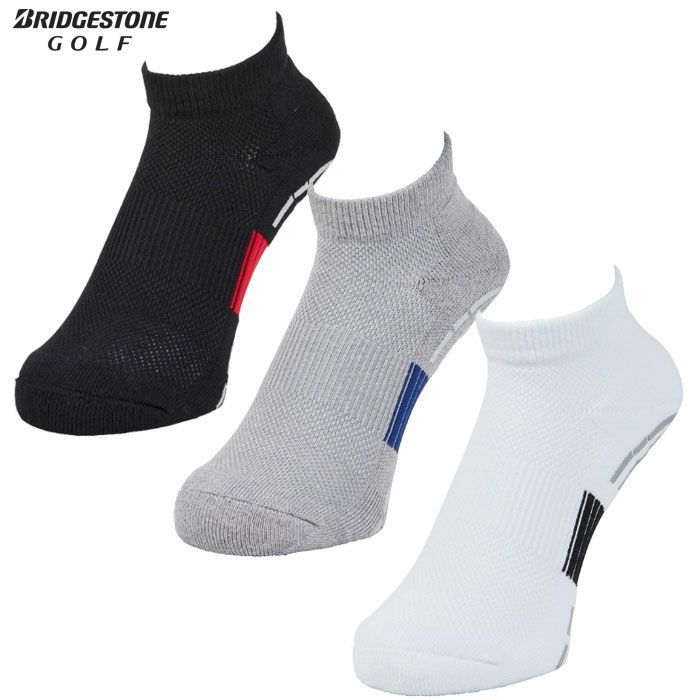 BS ブリヂストンゴルフ HYPER SOX バイターグリップ ソックス アンクル丈 SOG521 メンズ 靴下 ゴルフ BRIDGESTONE GOLF 2025秋冬モデル 日本正規品