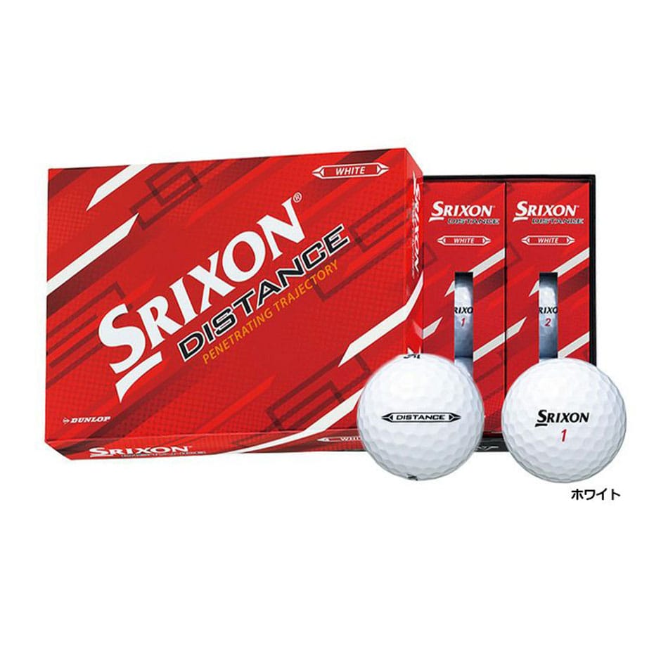 スリクソン 2022 DISTANCE 2ピース アイオノマーカバー ゴルフボール 1ダース(全12球) 日本正規品 ゴルフ golf