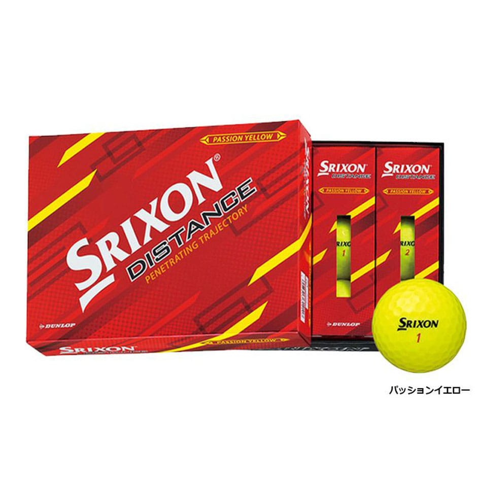 スリクソン 2022 DISTANCE 2ピース アイオノマーカバー ゴルフボール 1ダース（全12球） 日本正規品 ゴルフ golf