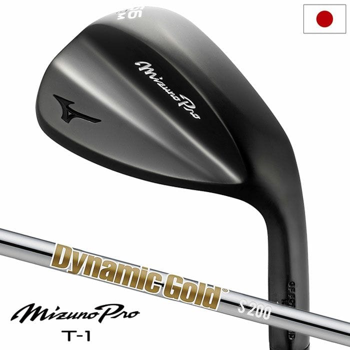 ミズノ ゴルフ Mizuno Pro T-1 ウエッジ ブラックIP仕上げ メンズ 右用 Dynamic Gold HT スチールシャフト 2025年モデル ゴルフクラブ 日本正規品 golf