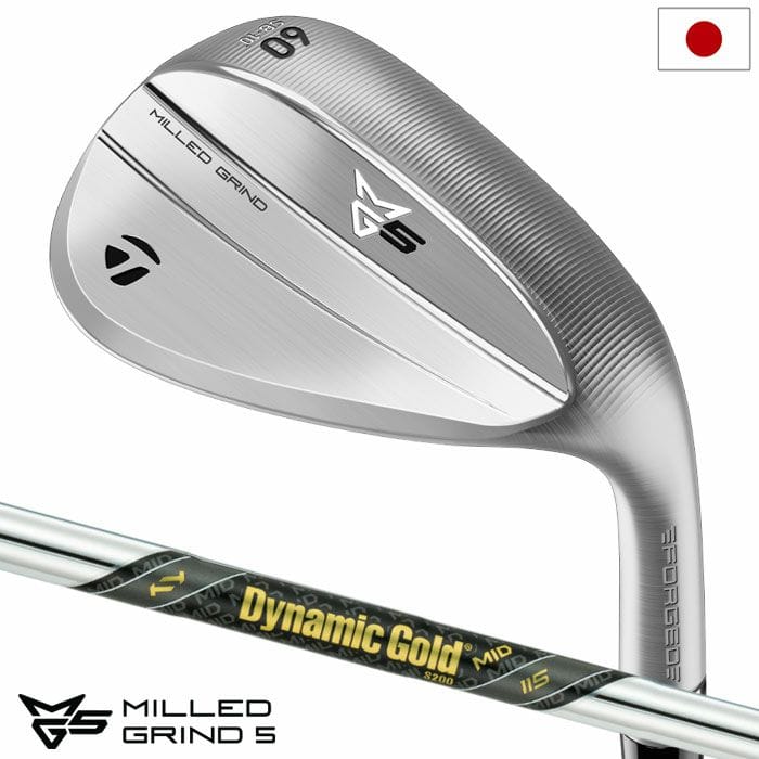 【9月5日発売&出荷予定】テーラーメイド MG5 MILLED GRIND 5 WEDGE ウェッジ メンズ 右用 Dynamic Gold MID 115 スチールシャフト TaylorMade 日本正規品 2025年モデル ゴルフクラブ
