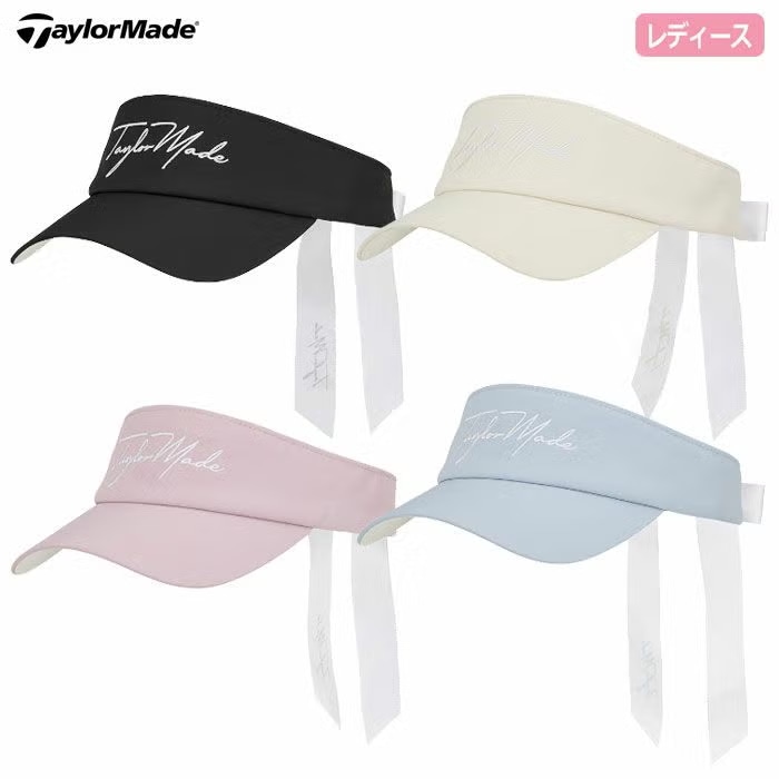 テーラーメイド スクリプトロゴ リボンバイザー TL706 レディース 帽子 ゴルフキャップ ゴルフ TaylorMade 日本正規品 2026春夏モデル