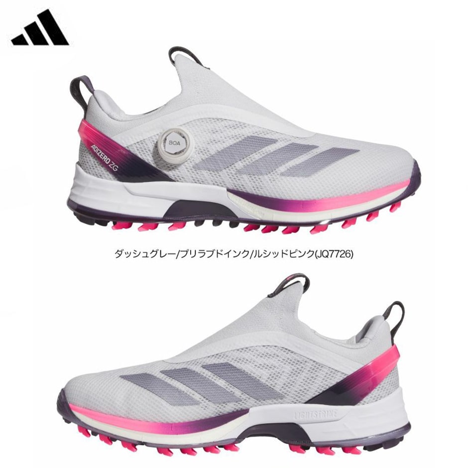 アディダス アディゼロ ゼッドジー 25 ボア スパイクレスシューズ NLK60 メンズ ゴルフシューズ 2025年モデル adidas 日本正規品