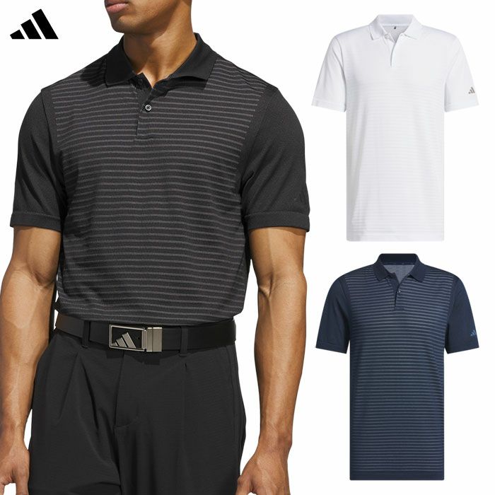 アディダス アディゼロ サイドシームレス 半袖ポロ KQN59 メンズ ゴルフウェア トップス モデル adidas 日本正規品 2025春夏