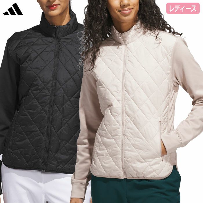 アディダス 保温 キルトコンビネーション フルジップジャケット KTB56 レディース ゴルフウェア ゴルフ 2025秋冬モデル adidas 日本正規品
