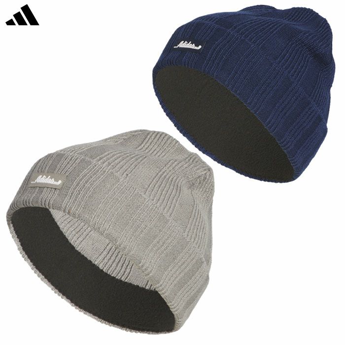 アディダス 裏フリース付き ロゴ ビーニー JVU27 防寒対策 あったか ゴルフ メンズ レディース ユニセックス 2025秋冬モデル adidas 日本正規品