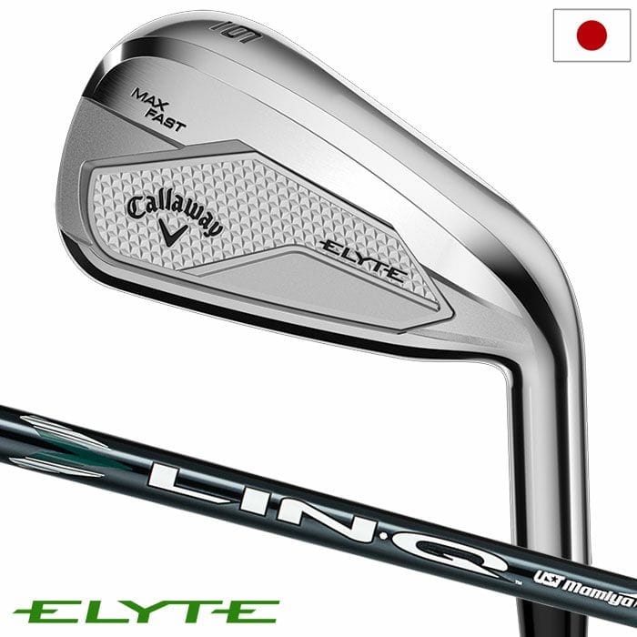 キャロウェイ ELYTE MAX FAST アイアン 5本セット(6-9,PW) メンズ 右用 LIN-Q GREEN 40 for Callaway カーボンシャフト 日本正規品 2025年モデル Callaway ゴルフクラブ
