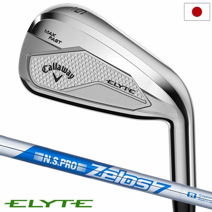 キャロウェイ ELYTE MAX FAST アイアン 5本セット(6-9,PW) メンズ 右用 N.S. PRO ZELOS 7 スチールシャフト 日本正規品 2025年モデル Callaway ゴルフクラブ