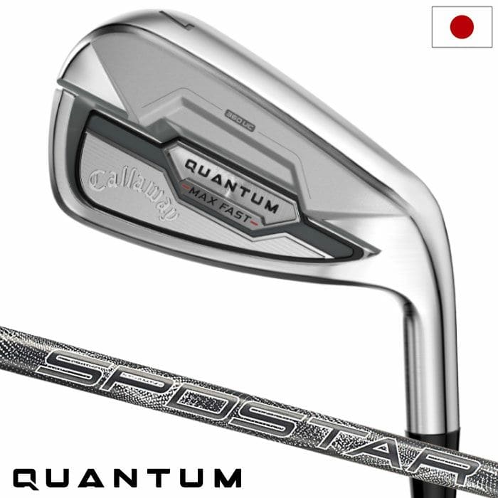 キャロウェイ QUANTUM MAX FAST アイアン 5本セット(7-9,PW,AW) メンズ 右用 SPDSTAR 50 カーボンシャフト 日本正規品 2026年モデル クアンタム Callaway ゴルフクラブ