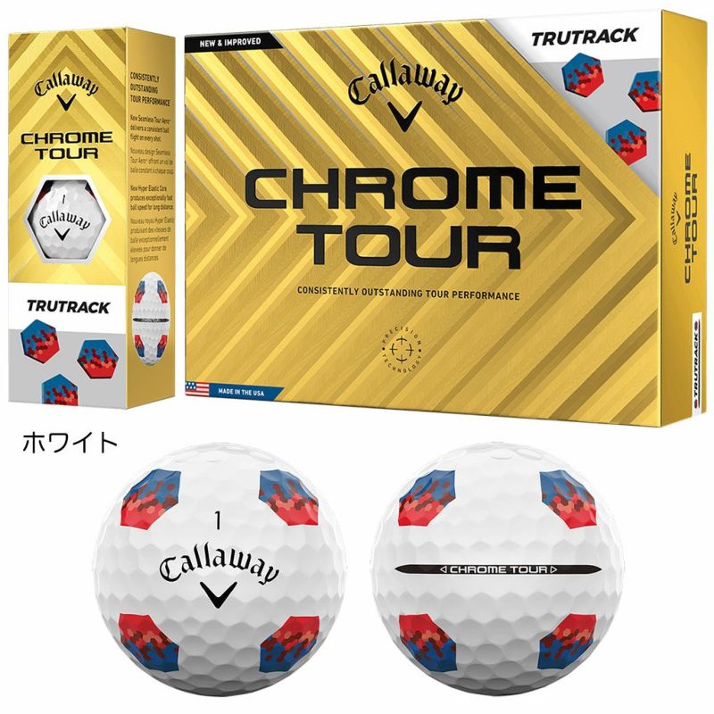 キャロウェイ 2024 CHROME TOUR TRUTRACK ゴルフボール 1ダース(12球入) 2024年モデル 日本正規品 ゴルフ ゴルフボール ゴルフ golf