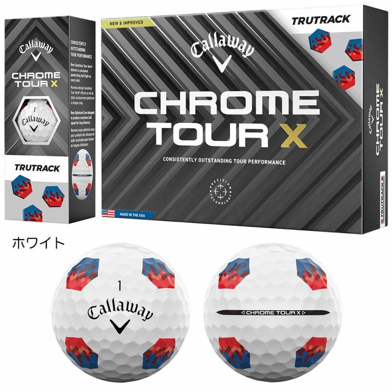 キャロウェイ 2024 CHROME TOUR X TRUTRACK ゴルフボール 1ダース(12球入) 2024年モデル 日本正規品 ゴルフ ゴルフボール ゴルフ golf