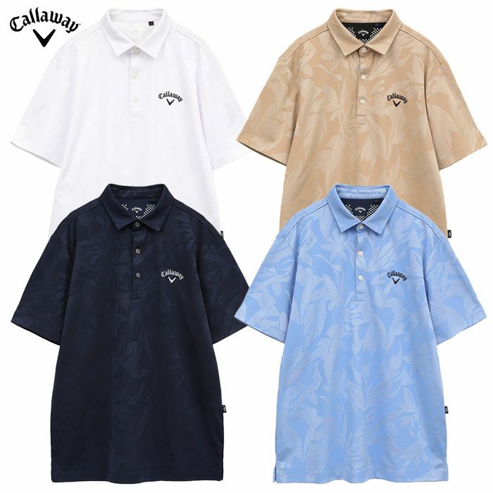 キャロウェイ フラワージャカードシャツ C25134115 メンズ ゴルフウェア トップス Callaway 2025春夏モデル 日本正規品