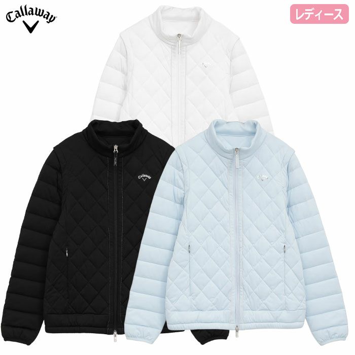 キャロウェイ スターストレッチ袖取り外し中綿ブルゾン C25215202 レディース Callaway ゴルフウェア 2025秋冬モデル 日本正規品