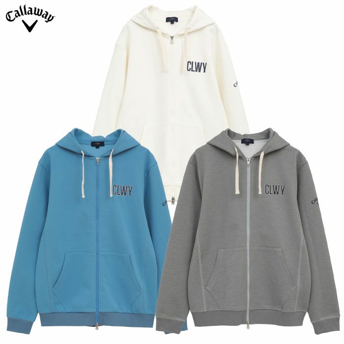 キャロウェイ カノコダブルニットフルジップパーカー C25217102 長袖 メンズ Callaway ゴルフウェア 2025秋冬モデル 日本正規品