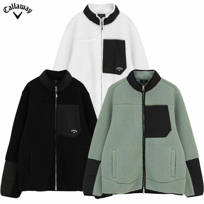 キャロウェイ カールボアフリースフルジップブルゾン C25217107 長袖 メンズ Callaway ゴルフウェア 2025秋冬モデル 日本正規品