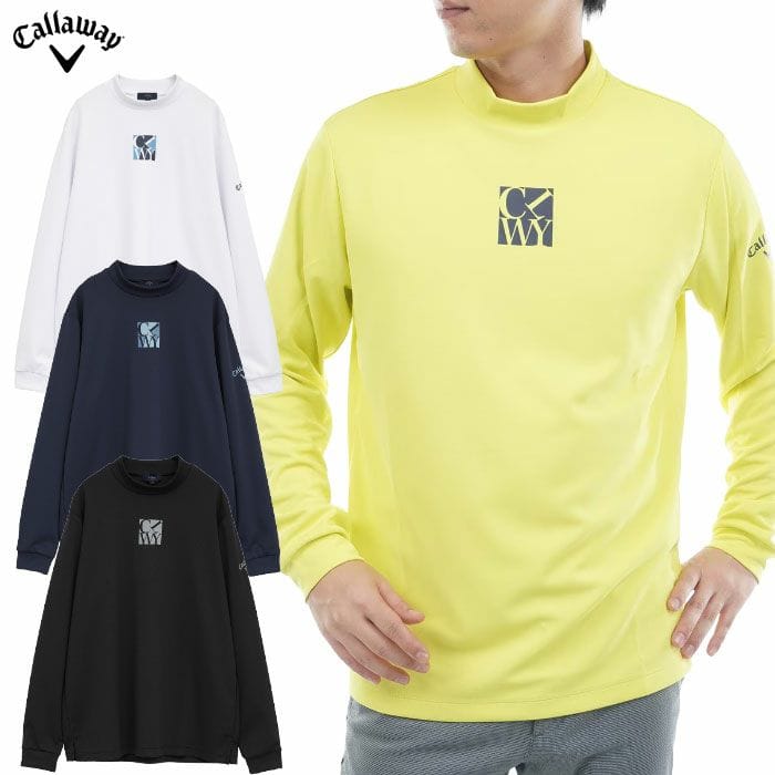 キャロウェイ ワッフルハーフジップモックネックシャツ C25233103 メンズ Callaway ゴルフウェア 2025秋冬モデル 日本正規品