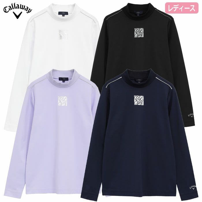 キャロウェイ ポリエステルスムース長袖モックネックシャツ C25233201 レディース Callaway ゴルフウェア 2025秋冬モデル 日本正規品