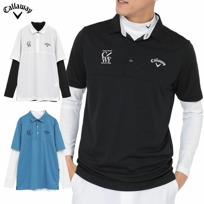 キャロウェイ セットシャツ インナー付き C25234108 メンズ Callaway ゴルフウェア 2025秋冬モデル 日本正規品