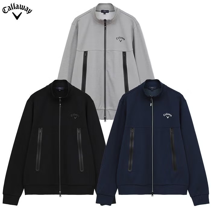 キャロウェイ カノコダンボールフルジップスウェット 長袖 C26117100 メンズ Callaway ゴルフウェア 2026春夏モデル 日本正規品