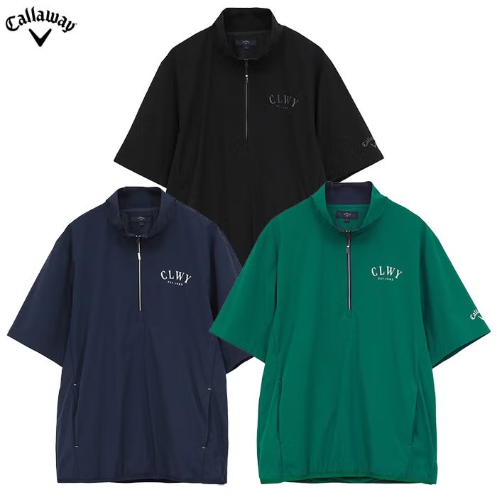 キャロウェイ 8WAYストレッチ撥水半袖ブルゾン C26116100 メンズ Callaway ゴルフウェア 2026春夏モデル 日本正規品