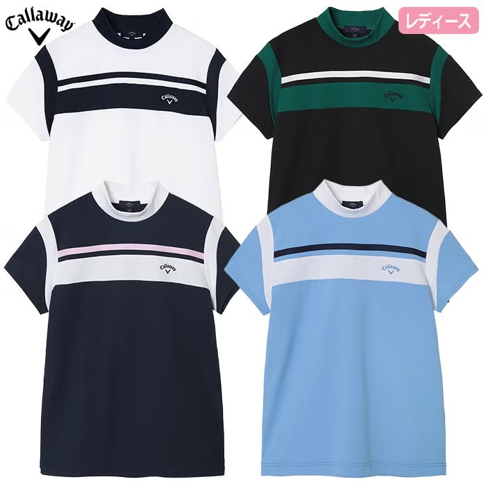 キャロウェイ ポリエステルワッフル半袖モックネックシャツ C26134202 レディース Callaway ゴルフウェア 2026春夏モデル 日本正規品