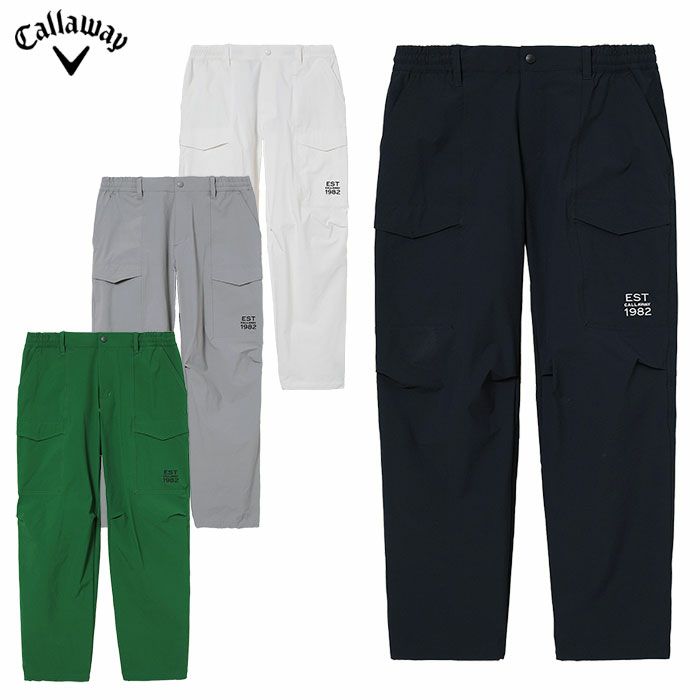 キャロウェイ 8WAYストレッチ シワナイロン撥水リラックスパンツ メンズ Callaway ゴルフウェア 2024秋冬モデル 日本正規品 防寒 温かい 暖かい