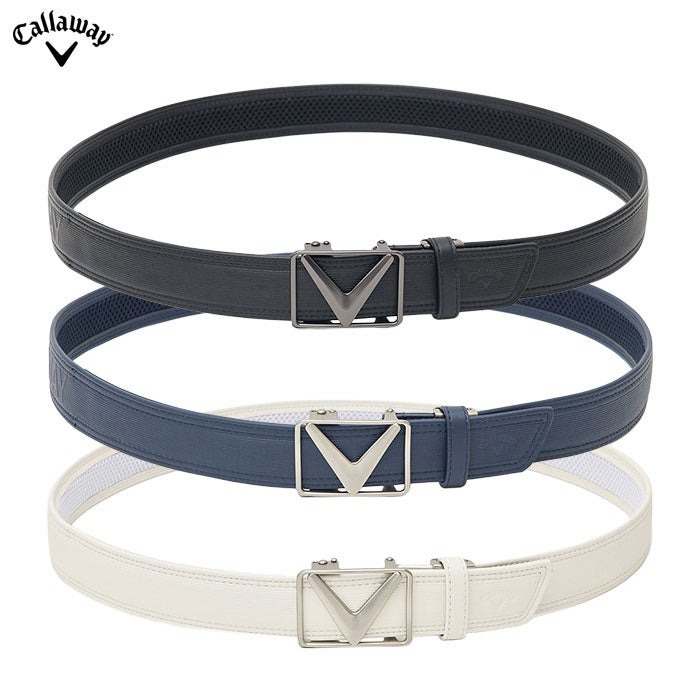 キャロウェイ 裏メッシュ ストレッチ セレーションベルト C26992100 メンズ Callaway ゴルフウェア 2026春夏モデル 日本正規品
