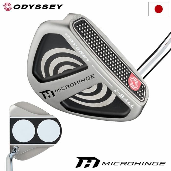 オデッセイ ゴルフ MICROHINGE 2-BALL V-LINE マイクロヒンジ パター メンズ 右用 スチールシャフト 33インチ 34インチ 2024年モデル ODYSSEY 日本正規品 日本モデル ゴルフクラブ golf