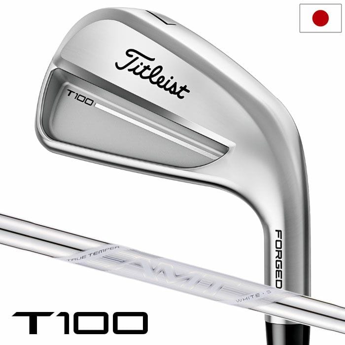 タイトリスト T100 アイアン 6本セット(#5-#9、P)メンズ 右用 AMT Tour White スチールシャフト 日本正規品 2025年モデル Titleist ゴルフクラブ