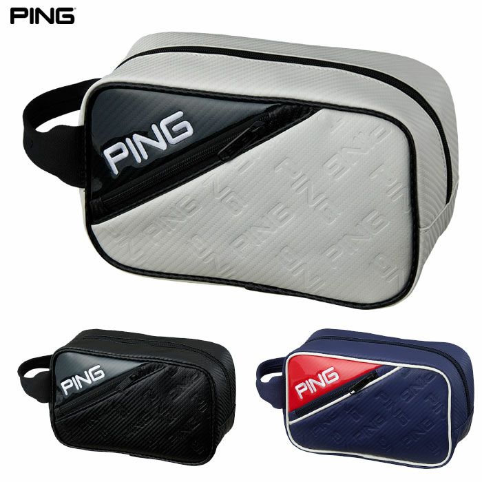 PING ピン GB-U2519 エンボスポーチ ゴルフ ラウンドバッグ ポーチ 2025年モデル 日本正規品