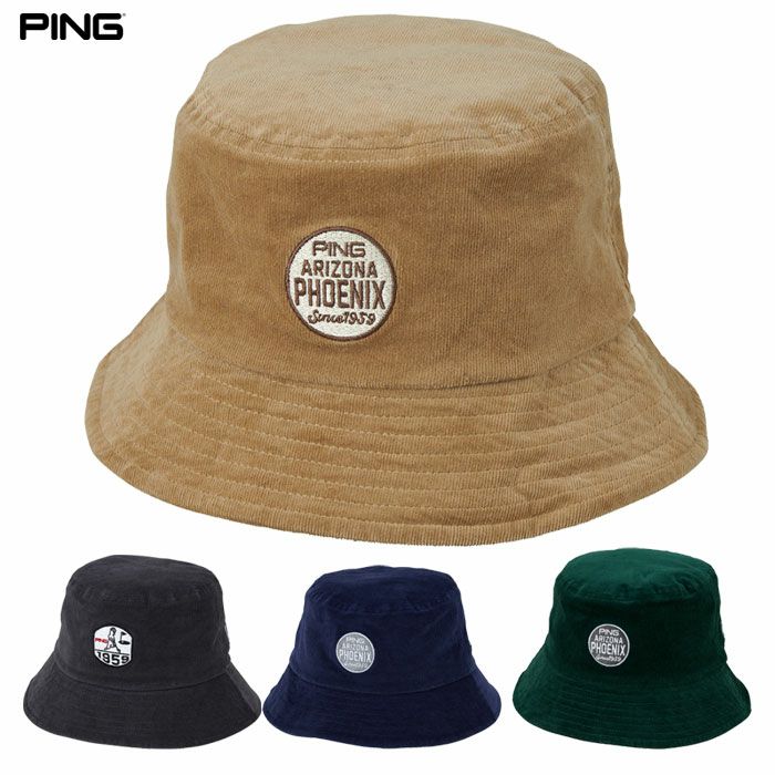 ピン HW-N2509 コーデュロイハット メンズ 帽子 ヘッドウェア PING 2025秋冬モデル 日本正規品