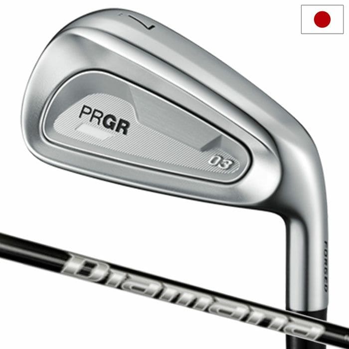 プロギア ゴルフ PRGR 03 アイアン 5本組(#7-P,A) メンズ 右用 Diamana M FOR PRGR カーボンシャフト 2025年モデル 日本正規品 ゴルフ ゴルフクラブ golf