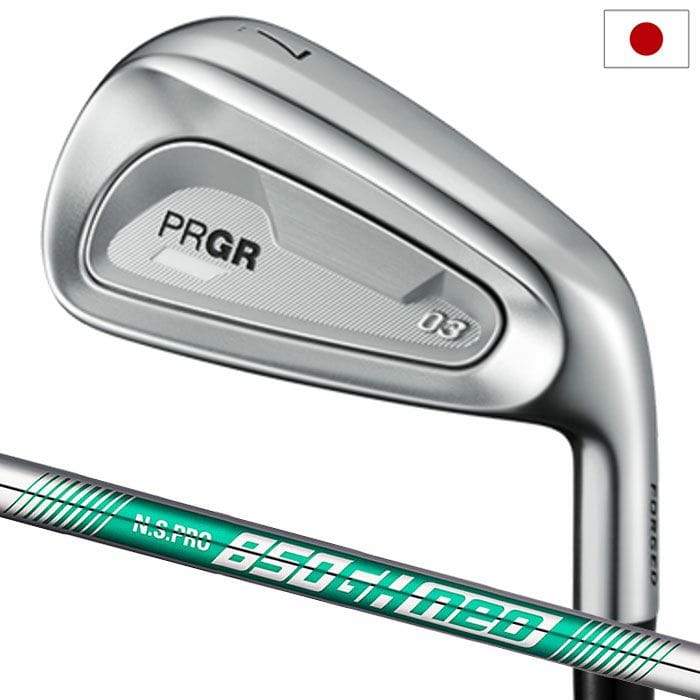 プロギア ゴルフ PRGR 03 アイアン 5本組(#7-P,A) メンズ 右用 N.S. PRO 850GH neo スチールシャフト 2025年モデル 日本正規品 ゴルフ ゴルフクラブ golf