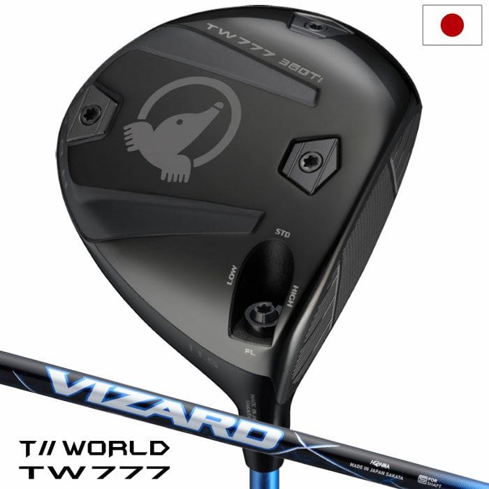 本間ゴルフ T//WORLD TW777 360 Ti DRIVER ツアーワールド ドライバー メンズ 右用 VIZARD BLUE カーボンシャフト HONMA ゴルフクラブ 日本正規品