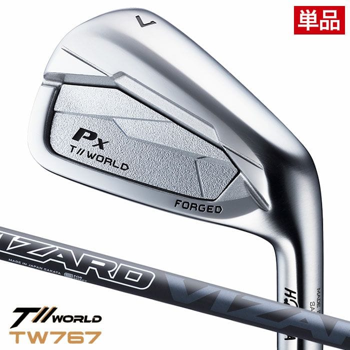 本間ゴルフ T//WORLD TW Px アイアン 単品(#5,AW) メンズ 右用 VIZARD EZ-C カーボンシャフト HONMA 2024年モデル 日本正規品 ゴルフクラブ【TW767】