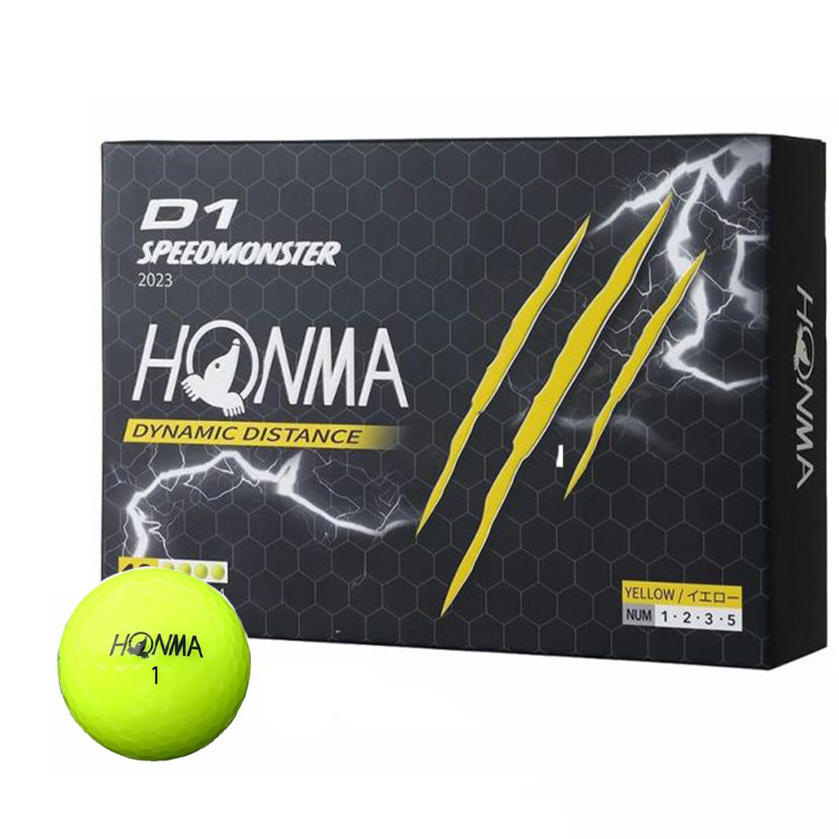 HONMA D1 SPEEDMONSTER 2023 1ダース(12球入) 本間ゴルフ ホンマ D1 スピードモンスター ゴルフボール 2023年モデル 日本正規品 ゴルフ golf