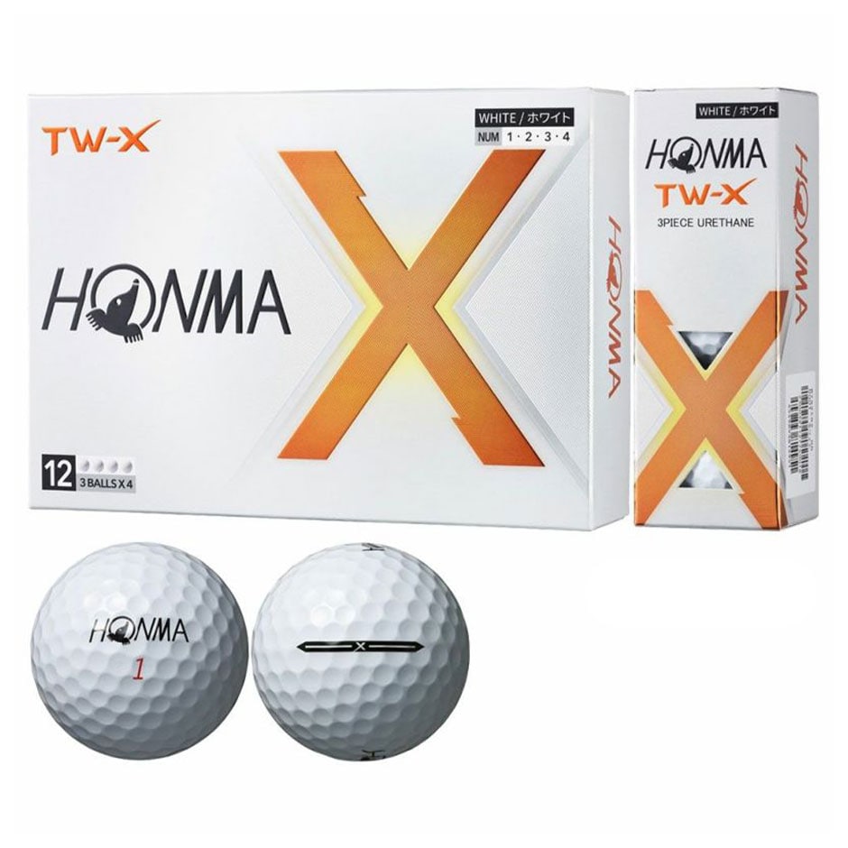 本間ゴルフ ホンマ HONMA 2024 TW-X TW-S ボール 1ダース(12球入) ゴルフボール 2024年モデル 日本正規品 ゴルフ golf