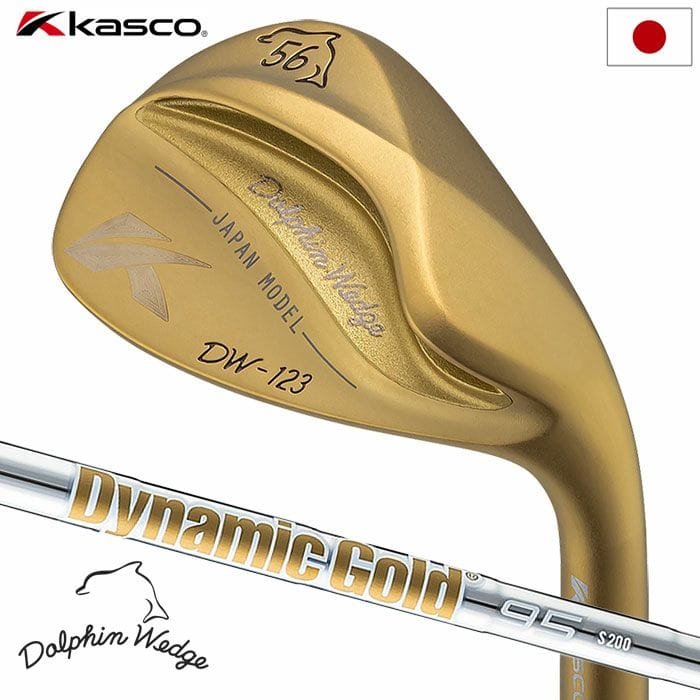 【数量限定】キャスコ ゴルフ DOLPHIN WEDGE DW-123 Gold ストレートネック ウェッジ メンズ 右用 DynamicGold95 ゴルフクラブ 2024年モデル 日本正規品 golf
