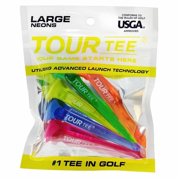 Tour Tee LARGE NEONS T-495 5本入り ツアーティー ゴルフ ティー ラウンド用品