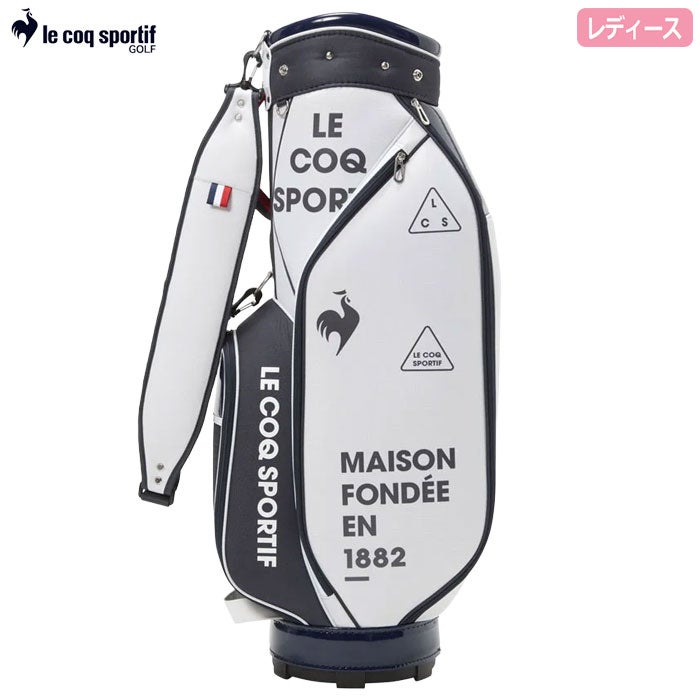 ルコックスポルティフ グラフィックデザイン軽量キャディバッグ 8.5型 レディース LG6SCB01L ゴルフ le coq sportif golf 2026年モデル 日本正規品